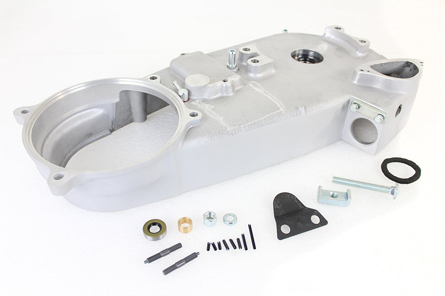 Natural inner primary housing assembly for Harley FLH

Harley Davidson inner primary replaces OEM 60619-70

FLH 4-speed inner primary housing cast finish

Harley inner primary housing with bearing and seal

Boomers Bike Shop Harley FLH inner primary assembly