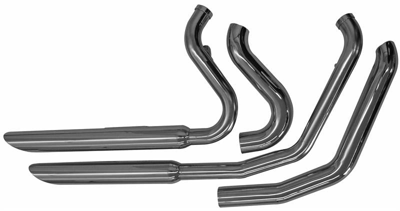 Bassani Xhaust Chrome FireFlight Series Exhaust System for Harley Softail 1986–2017