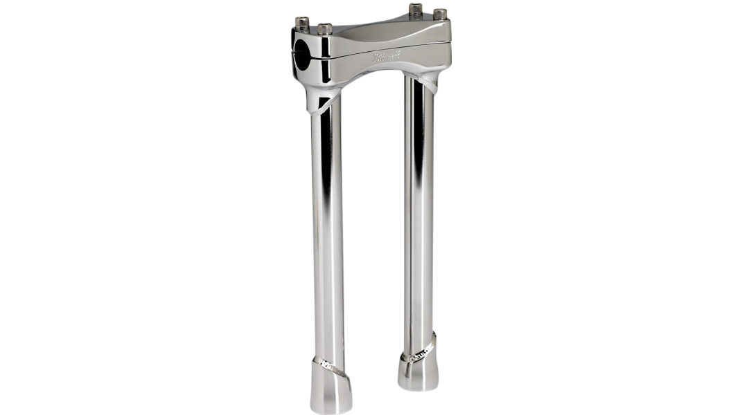 Biltwell Murdock 12 inch chrome handlebar risers for 1 inch Harley handlebars