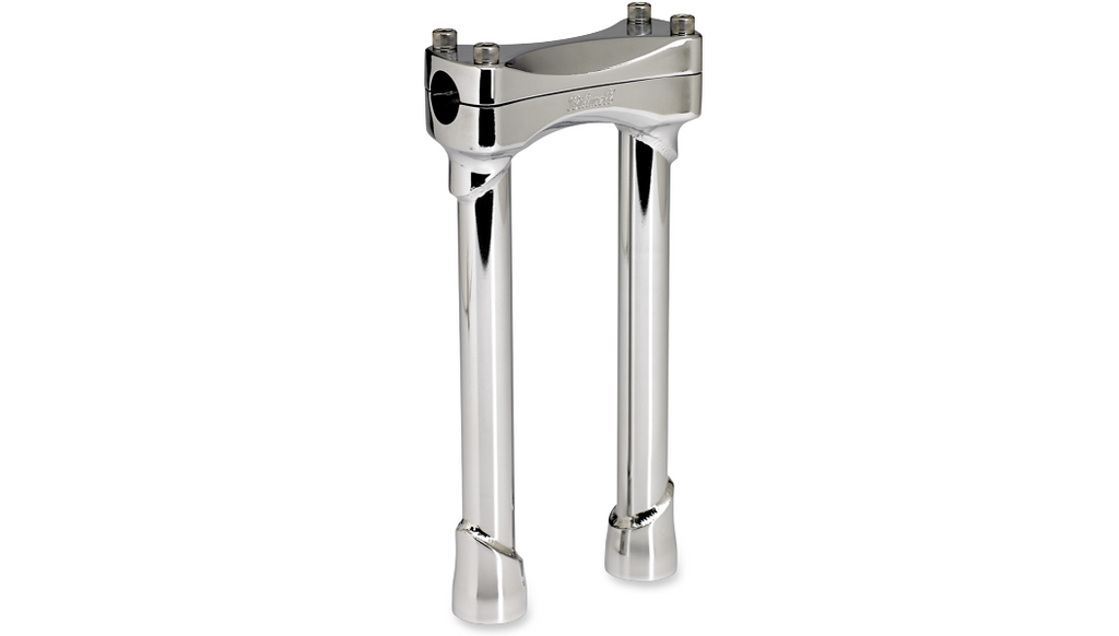 Biltwell Murdock 10 inch chrome handlebar risers for 1 inch bars