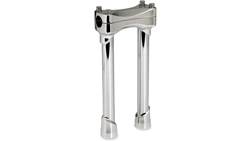 Biltwell Murdock 10 inch chrome handlebar risers for 1 inch bars