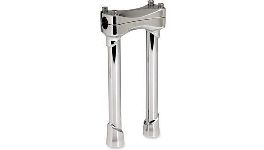 Biltwell Murdock 10 inch chrome handlebar risers for 1 inch bars