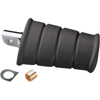 Chrome swivel kick pedal wide style for Harley-Davidson motorcycles