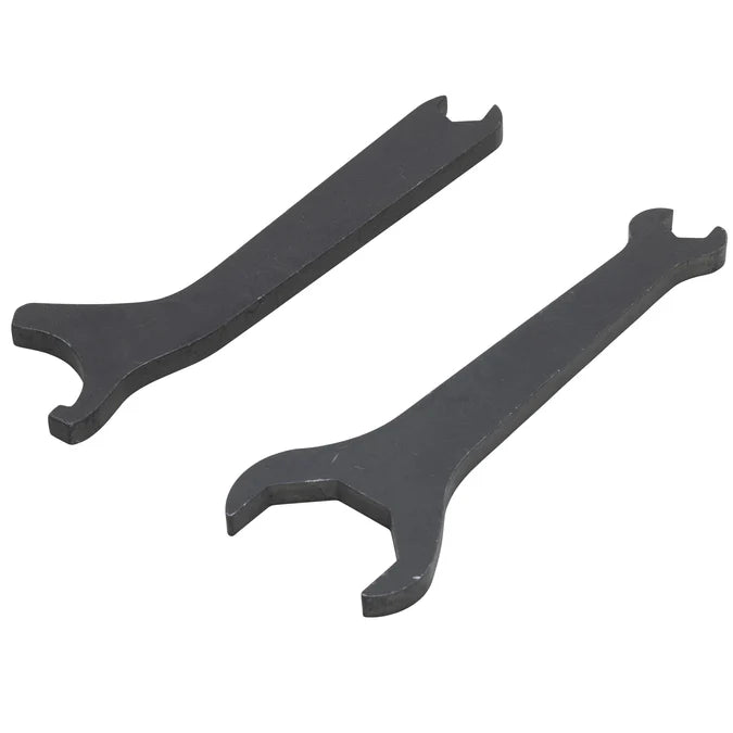 Valve spring cover adjustment wrench set for Harley 45 models

Harley Davidson 45 valve cover adjustment wrenches

Vintage Harley valve spring cover wrench reproduction set

Rough Trade USA valve adjustment wrench set for Harley 45

Boomers Bike Shop Harley 45 valve cover wrench set