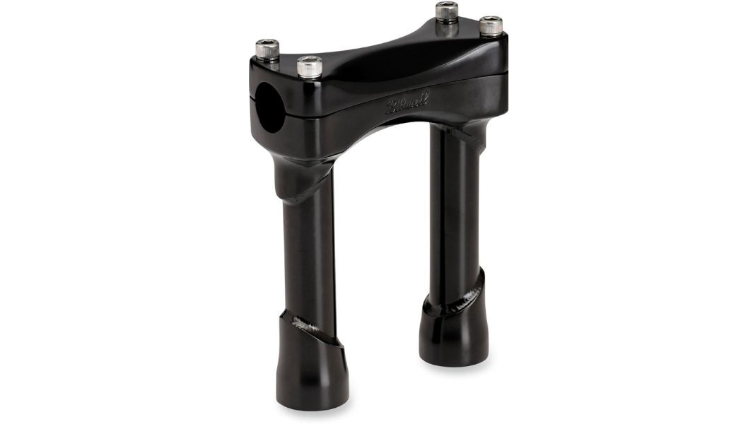 Biltwell Murdock 8 inch black handlebar risers for 1 inch handlebars