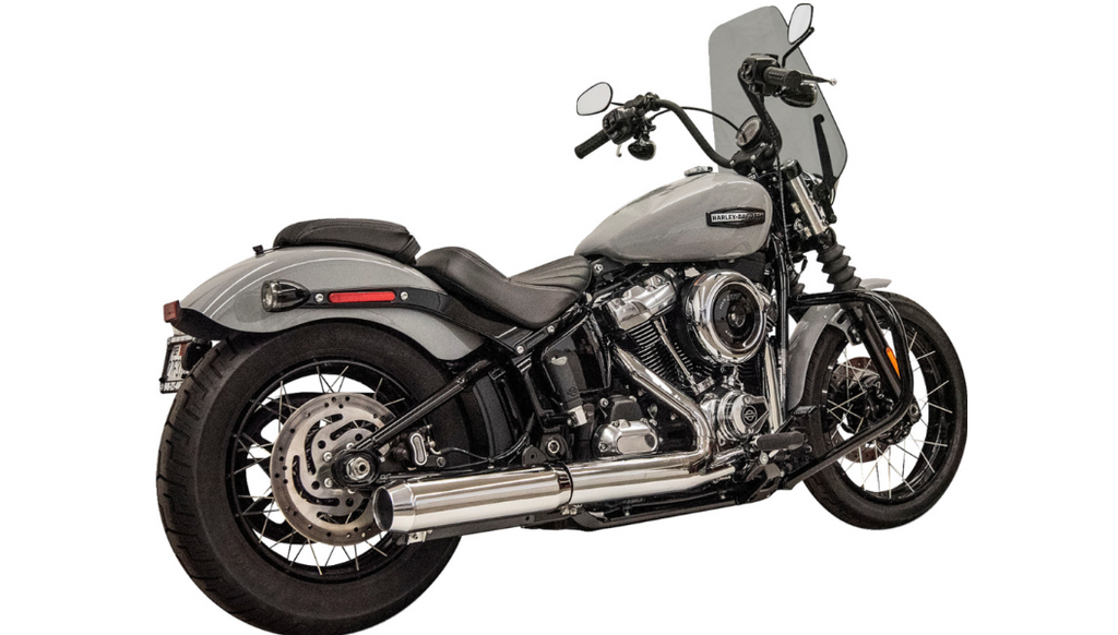 Bassani stainless steel high horsepower 2-1 exhaust for Harley Touring

Harley Davidson M8 Touring stainless 2 into 1 exhaust system

Bassani stainless stepped header exhaust for 140 horsepower engines

Milwaukee Eight Touring performance exhaust stainless steel

Boomers Bike Shop Bassani stainless 2-1 Touring exhaust