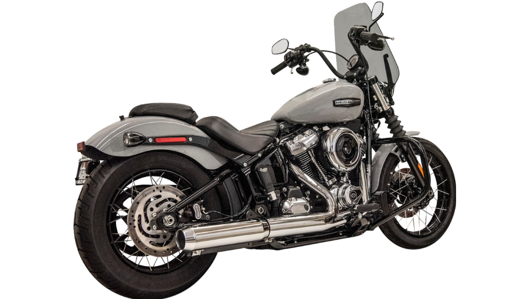 Bassani stainless steel high horsepower 2-1 exhaust for Harley Touring

Harley Davidson M8 Touring stainless 2 into 1 exhaust system

Bassani stainless stepped header exhaust for 140 horsepower engines

Milwaukee Eight Touring performance exhaust stainless steel

Boomers Bike Shop Bassani stainless 2-1 Touring exhaust