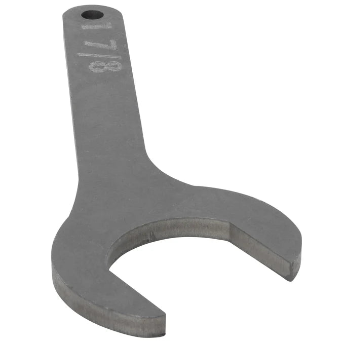 1-7/8 inch intake wrench for Harley 45 Flathead engines

Harley Davidson 45 Flathead intake wrench parkerized steel

Vintage Harley 45 intake service wrench reproduction

Rough Trade USA 1-7/8 intake wrench made in Ohio

Boomers Bike Shop Harley 45 Flathead intake wrench