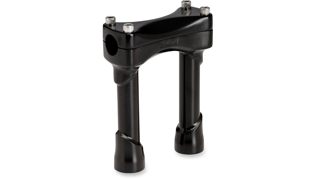 Biltwell Murdock 6 inch black handlebar risers for 1 inch handlebars