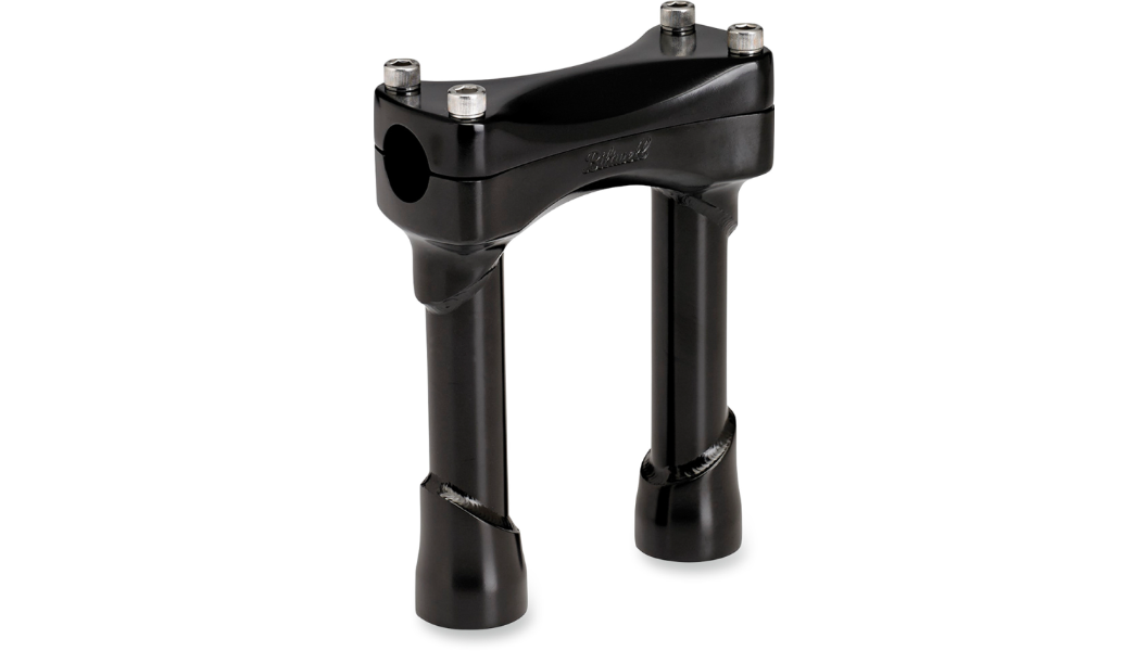Biltwell Murdock 6 inch black handlebar risers for 1 inch handlebars