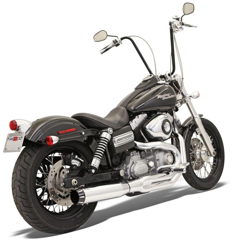 Bassani Road Rage II B1 Power 2-1 exhaust for Harley Dyna

Harley Davidson Dyna 2 into 1 performance exhaust system

Bassani Road Rage II exhaust black billet end cap

Dyna high performance 2-1 exhaust Bassani Xhaust

Boomers Bike Shop Bassani Road Rage II exhaust system