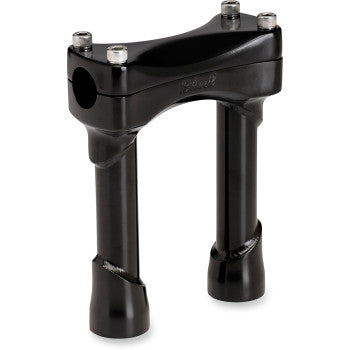 Biltwell Murdock 10 inch black handlebar risers for 1 inch Harley Davidson handlebars