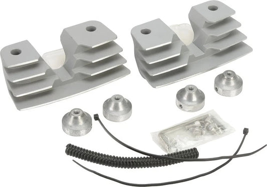 HardDrive finned headbolt covers silver for Harley Twin Cam 1999-2017