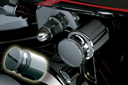 Kuryakyn chrome choke knob cover for Harley-Davidson Sportster and Big Twin models