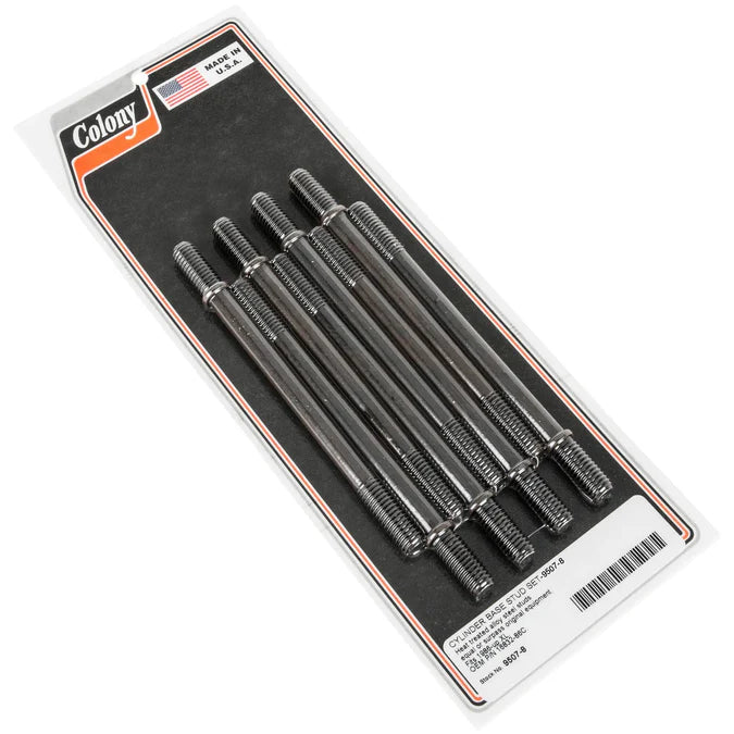Colony 9507-8 Cylinder Base Studs Set | Harley 1986-Up Sportster models