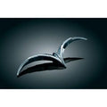 Kuryakyn 7746 chrome speedometer and tachometer brow accent trim for 1996-2013 Harley-Davidson motorcycles