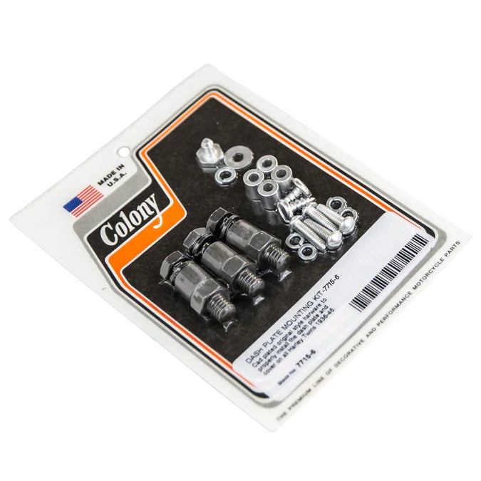Colony 7715-6 Dash Plate Mounting Kit | 1936–1946 Harley Big Twin