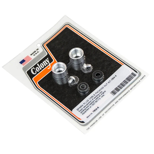 Colony 7804-6 Spark Plug Cable Packing Nut Kit | 1927–1959 Harley
