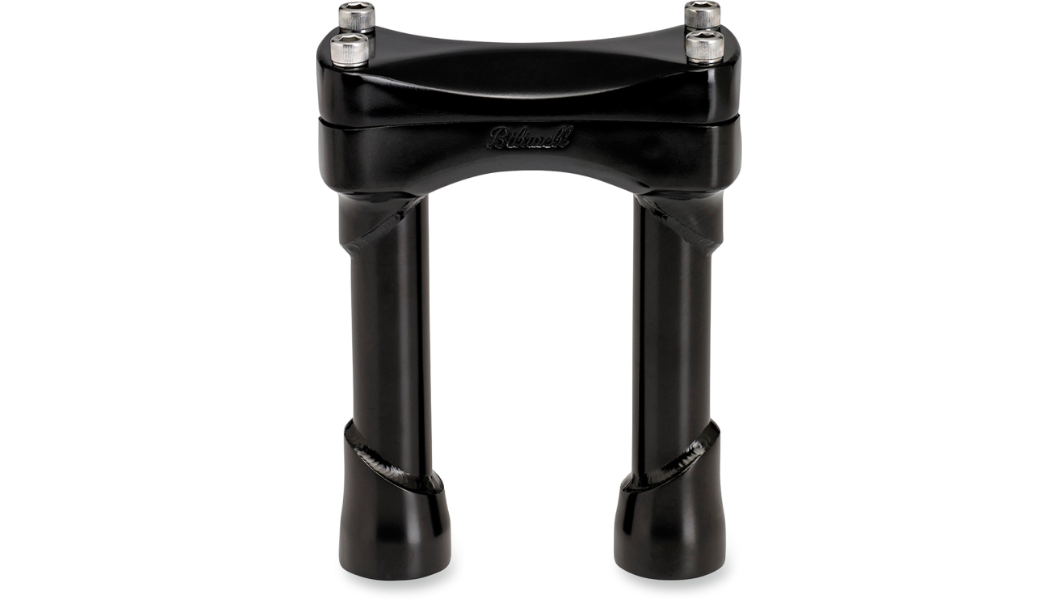 Biltwell Murdock 6 inch black handlebar risers for 1 inch handlebars