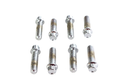 Colony 8711-8 Chrome 12-Point Lifter Base Screw Kit for Harley