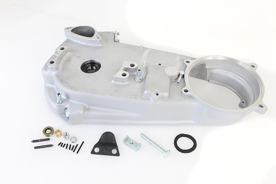 Natural inner primary housing assembly for Harley FLH

Harley Davidson inner primary replaces OEM 60619-70

FLH 4-speed inner primary housing cast finish

Harley inner primary housing with bearing and seal

Boomers Bike Shop Harley FLH inner primary assembly