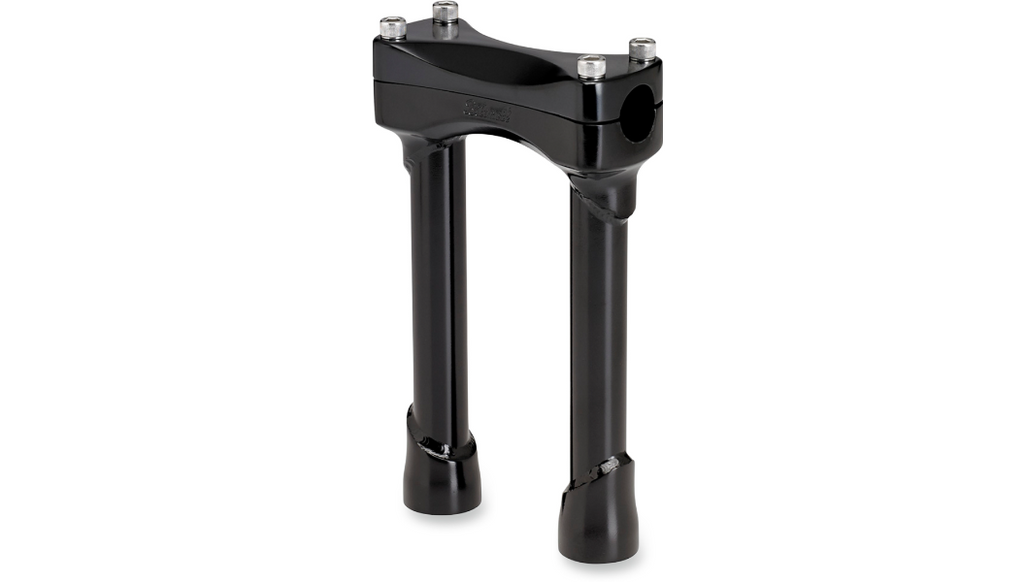 Biltwell Murdock 8 inch black handlebar risers for 1 inch handlebars