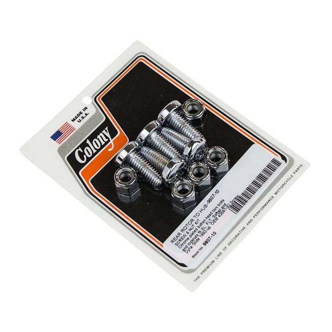Colony Rear Rotor To Hub Screw & Nut Kit #9807-10