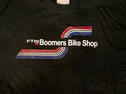 boomers bike shop t-shirt