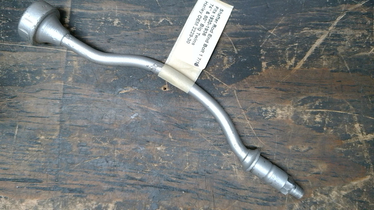 Used Harley-Davidson 1-7/16 shifter rod end bolt OEM 2229-30 for 1930-1936 74 and 80 Big Twin