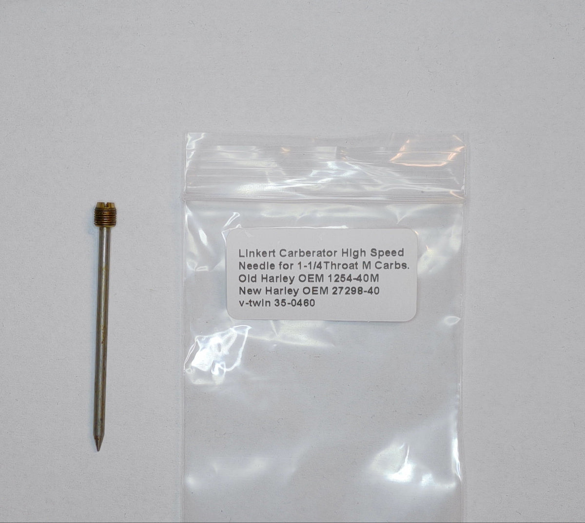 Linkert high speed needle for 1-1/4 inch Model M carburetor Harley WLA 1940-1952