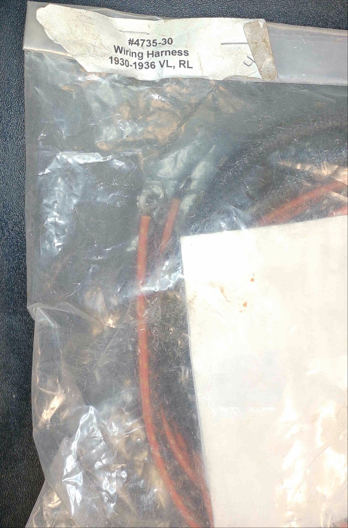 Harley-Davidson VL RL wiring harness 1930-1936 reproduction replaces OEM 4735-30