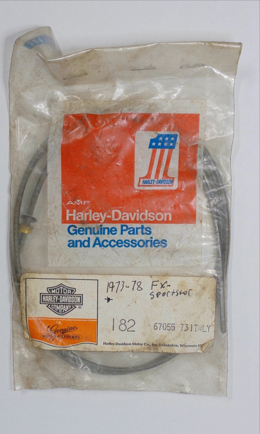NOS Harley-Davidson speedometer drive cable core for XLH XLCH Sportster 1973-1978