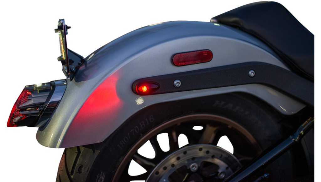 Kodlin Neowise black 3 in 1 mini LED turn signals for Harley Davidson Softail models 2018 to 2024